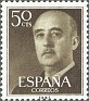 Spain 1955 General Franco 50 CTS Brown Edifil 1149